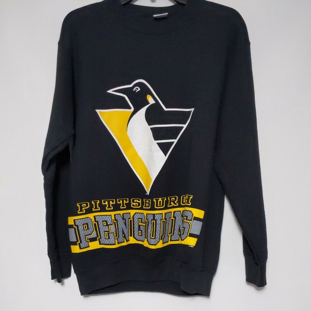 Vintage Pittsburgh Penguins Crewneck Sweatshirt Size 18-20 youth Made in USA